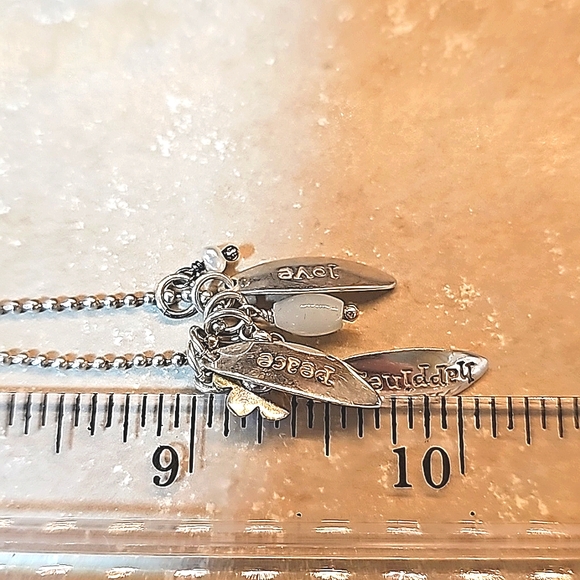 Inspirational Sterling Silver Multi-Charm Pendant Necklace - Picture 5 of 5